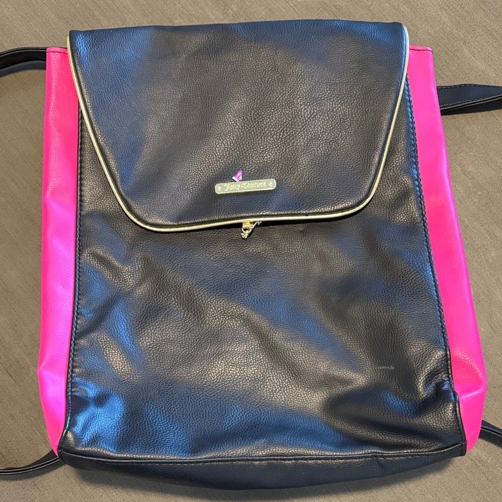 Juicy Couture Black and Pink Backpack